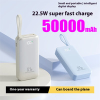 50000mAh 22.5W High Capacity Power Bank Powerbank Portable Battery Charger For iPhone Samsung HUAWEI Xiaomi OPPO Fast Charging