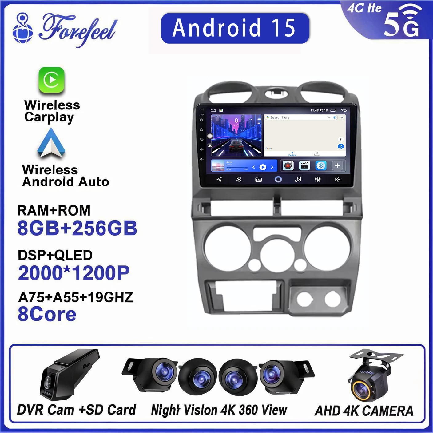 

Android 16 For Isuzu D-max Dmax 2007 - 2011 Autoradio Stereo Multimedia Head Unit Car Player Gps Navigation Screen Dvd 2K