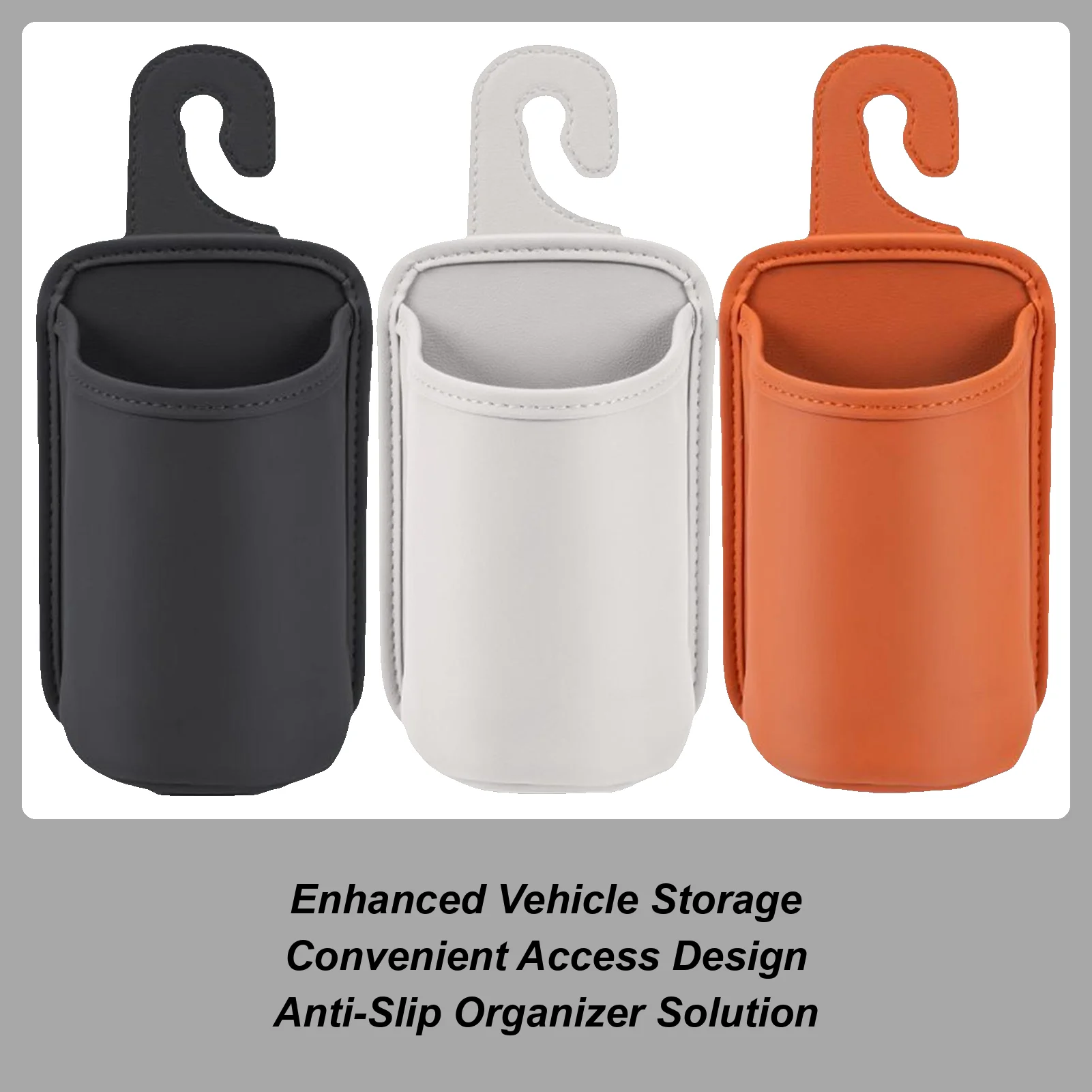 

Automotive Cup Holders Backseat Drink Holder For Car Door Leather Drink Rack Hanger Vehicle Accessories Interior Decor Backseat