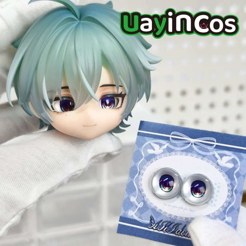 In Stock Genshin Impact Lohen Ob11 GSC Faceplates Water Sticker Open Eye Face BJD Doll Accessories Anime Game Toy Gifts Cosplay