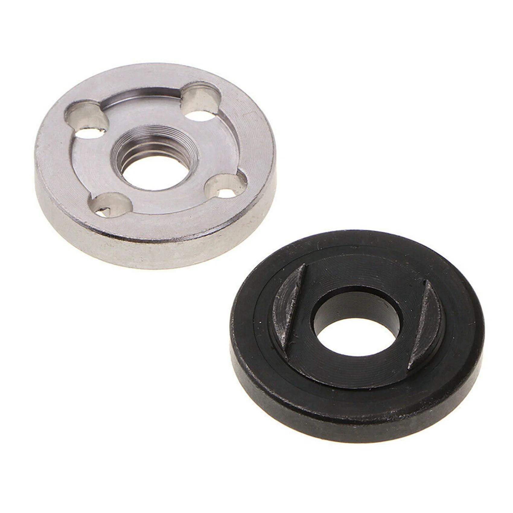 ABKW-12Pcs Lock Nuts Flange For 9523 Nut Inner Outer Kit Angle Grinder Tool 2 Specifications-Toothless, Toothed