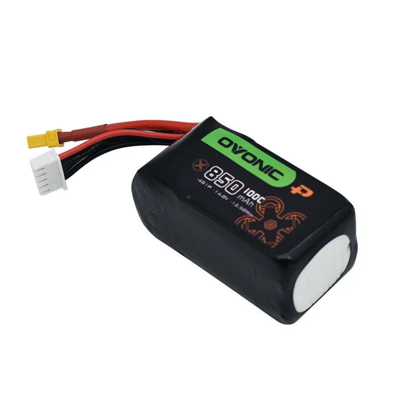 Akumulator Lipo OVONIC 100C 850mAh 14.8V 4S z wtyczką XT30/XT60 do helikoptera RC Quadcopter FPV Racing Drone Parts