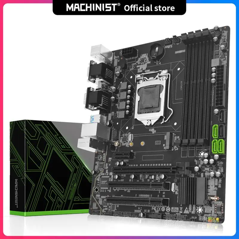 

Новая материнская плата MACHINIST b85 1150 для процессора Intel LGA 1150 I3 I5 I7, технология поддержки процессора DDR3, двухканальный слот памяти