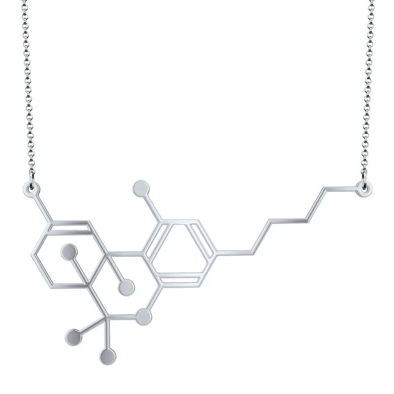 Adrenaline Molecule Necklace