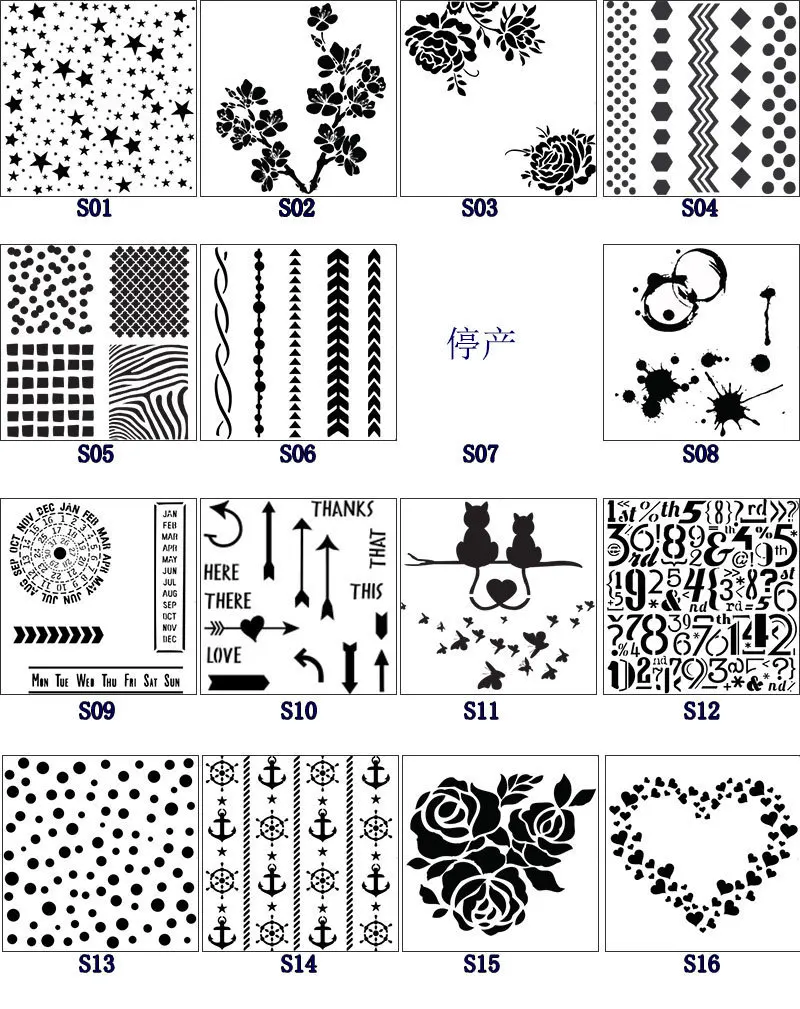 Creative numbers DIY Layering Stencils for scrapbook/photo album Painting Scrapbook Coloring Embossing Album Decorative Template