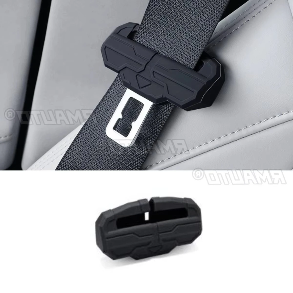 

Для Xiaomi Su7 силиконовый чехол для ремня безопасности автомобильный зажим для крепления ремня безопасности украшение против столкновений силиконовый защитный чехол аксессуар