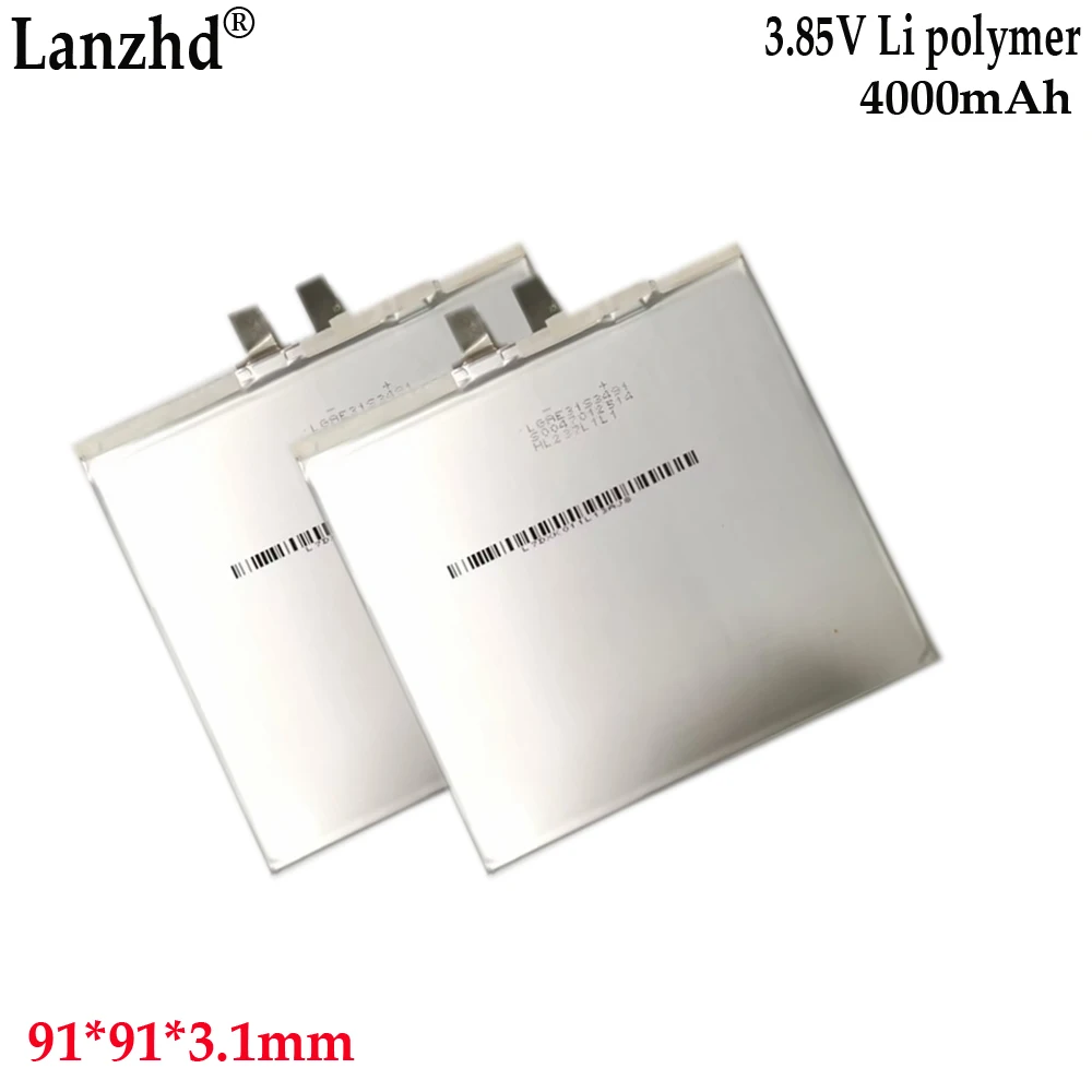 NEW 3.85V Li Polymer lithium battery For tablet battery laptop 4000mAh Notebook battery 319191  91*91*3mm