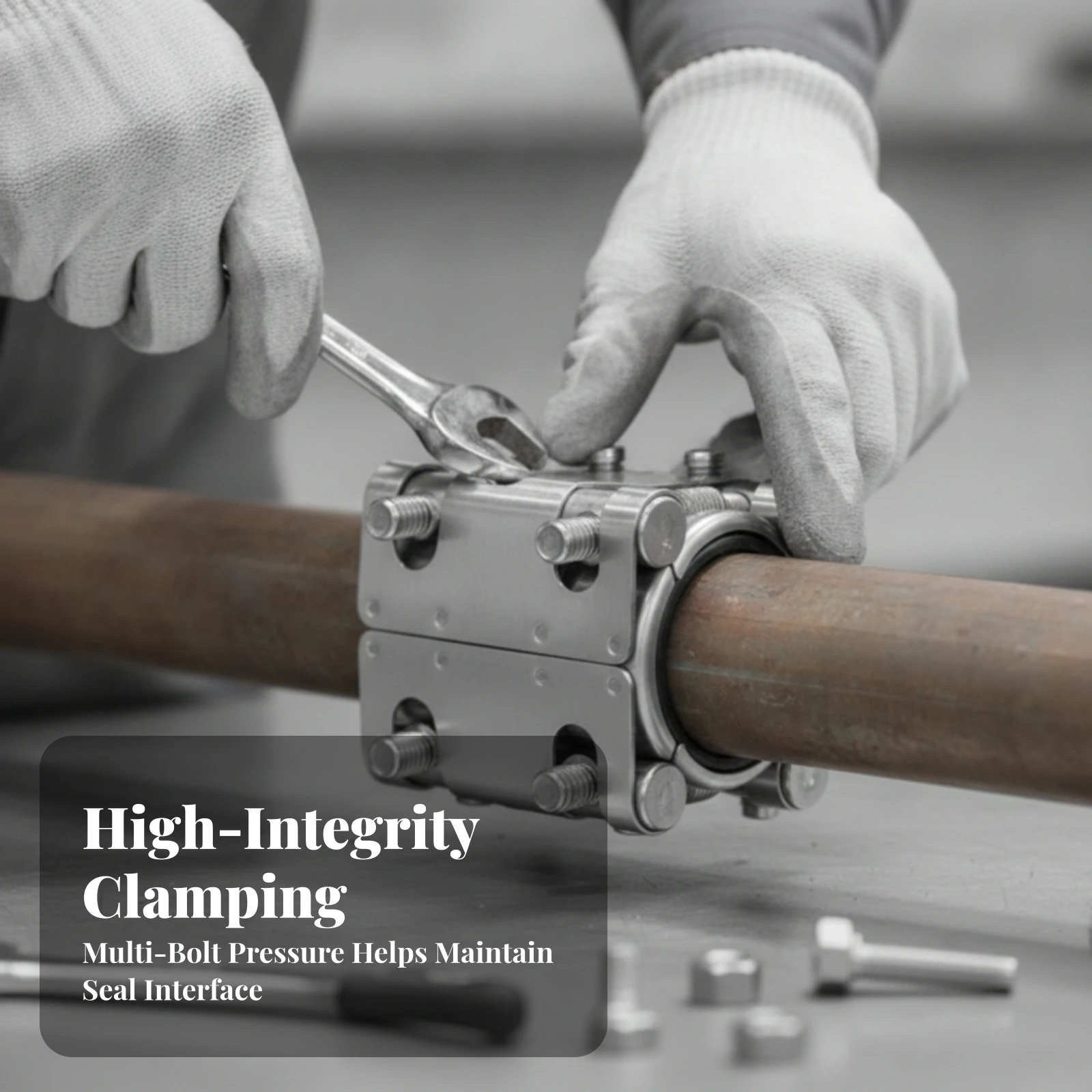 Pipe Repair Clamp Encircling Pipe Leak Repair Clamp Hardware Easy Installation Long-Lasting for Plumbers