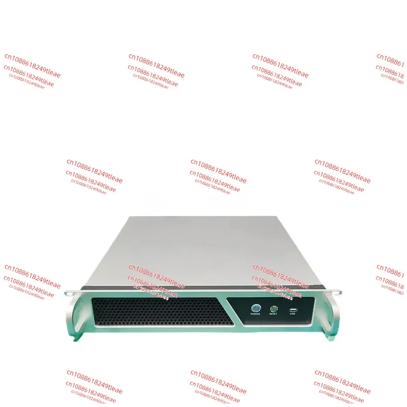 2U industrial control 350 short aluminum panel PC large power mATX main board silver recording computer server chassis