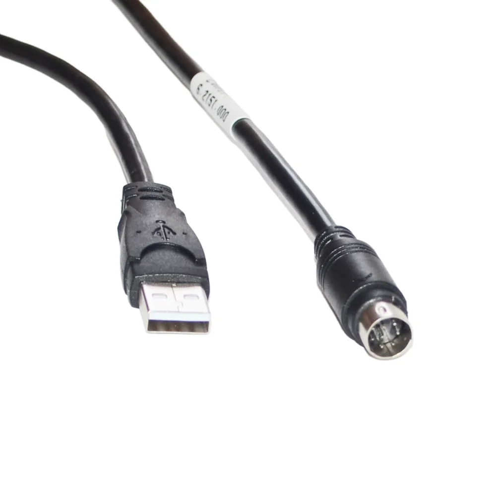 USB A–MINI-DIN 8 PIN MD8 MALE ADAPTER COMMUNICATION CABLE 6.2151.000 FOR METROHM TITRANDO POTENTIOMETRIC TITRATOR CONNECT TO PC