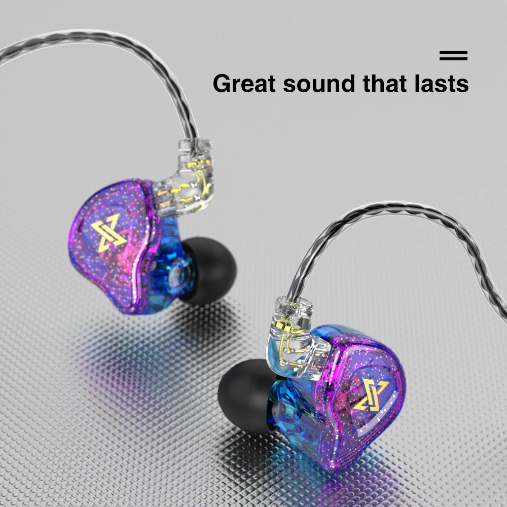 

QKZ AK6 MAX in-ear dynamic headphones HiFi sound quality extra bass drive-by-wire wired earphones