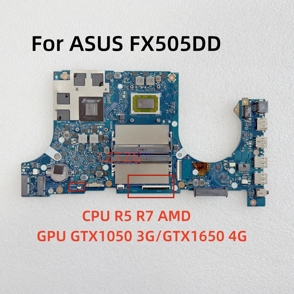 FX505DD For ASUS FX505DT FX95DT FX705DD FX705DT TUF Gaming Laptop Motherboard CPU R5 R7 AMD GTX11050 3G/GTX1650 4G Tested OK