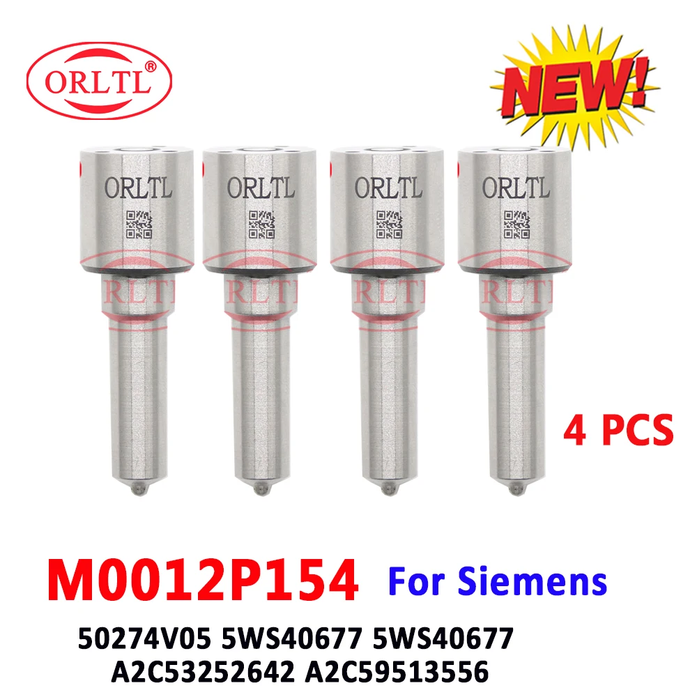 4 PCS M0012P154 Diesel Injector Nozzle For Siemens 50274V05 5WS40677 5WS40677 F A2C53252642 A2C59513556 For Citroen CAR Ford