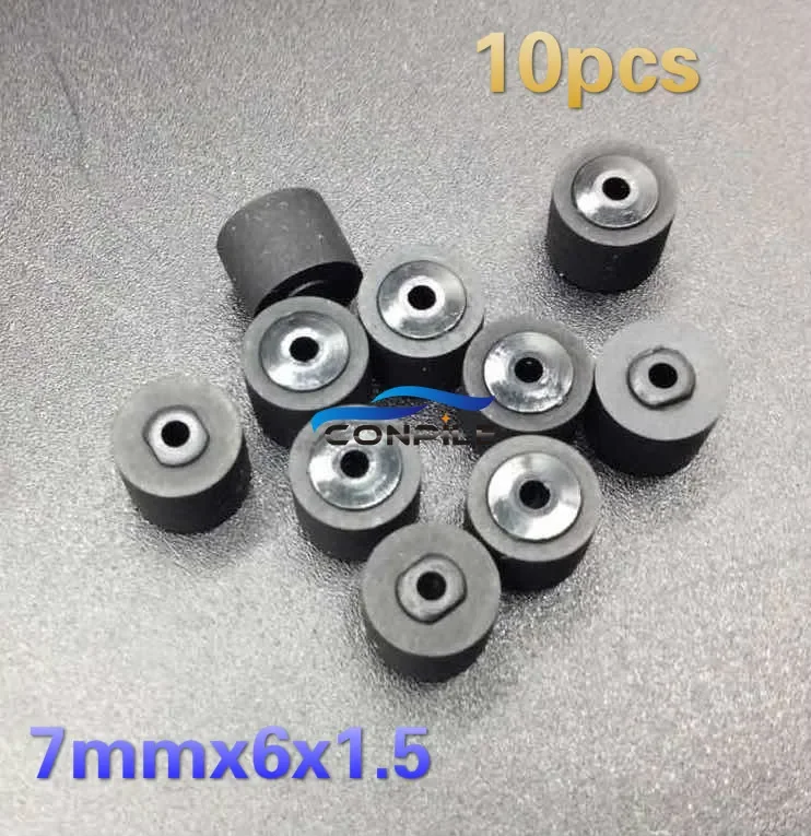 10pcs 7mmx6x1.5 pinch roller  for Sony WM-702 701 F702 F707 WM-F707 WM-R707 WM-701C WM-702 cassette deck player