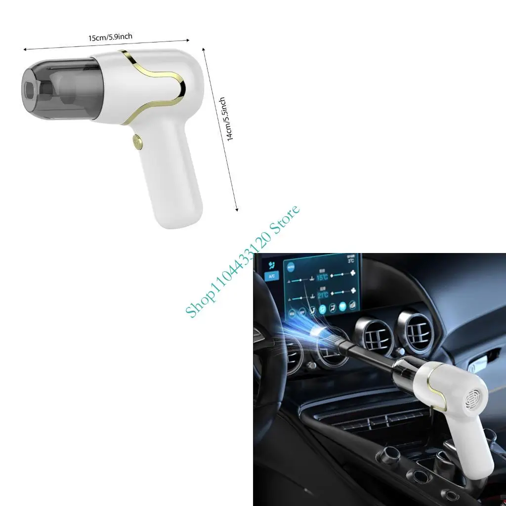 0XXD Electric Car Vacuum With 2000mAh Lie Battery 30Mins Continuous Cleaning For Furniture Automotive Interior