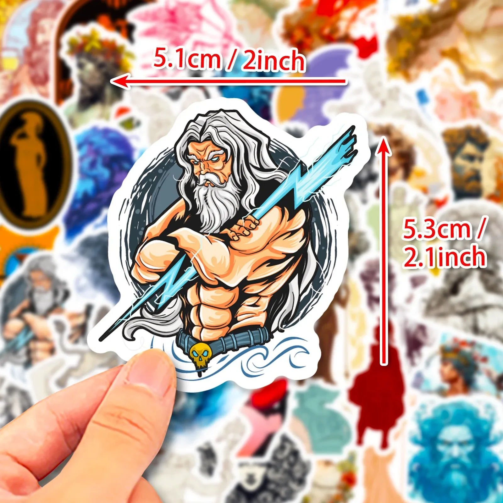 10/50pcs Cool Ancient Greek Mythology Stickers Aesthetic Character Decals DIY Stationery Phone Luggage Car Waterproof Sticker