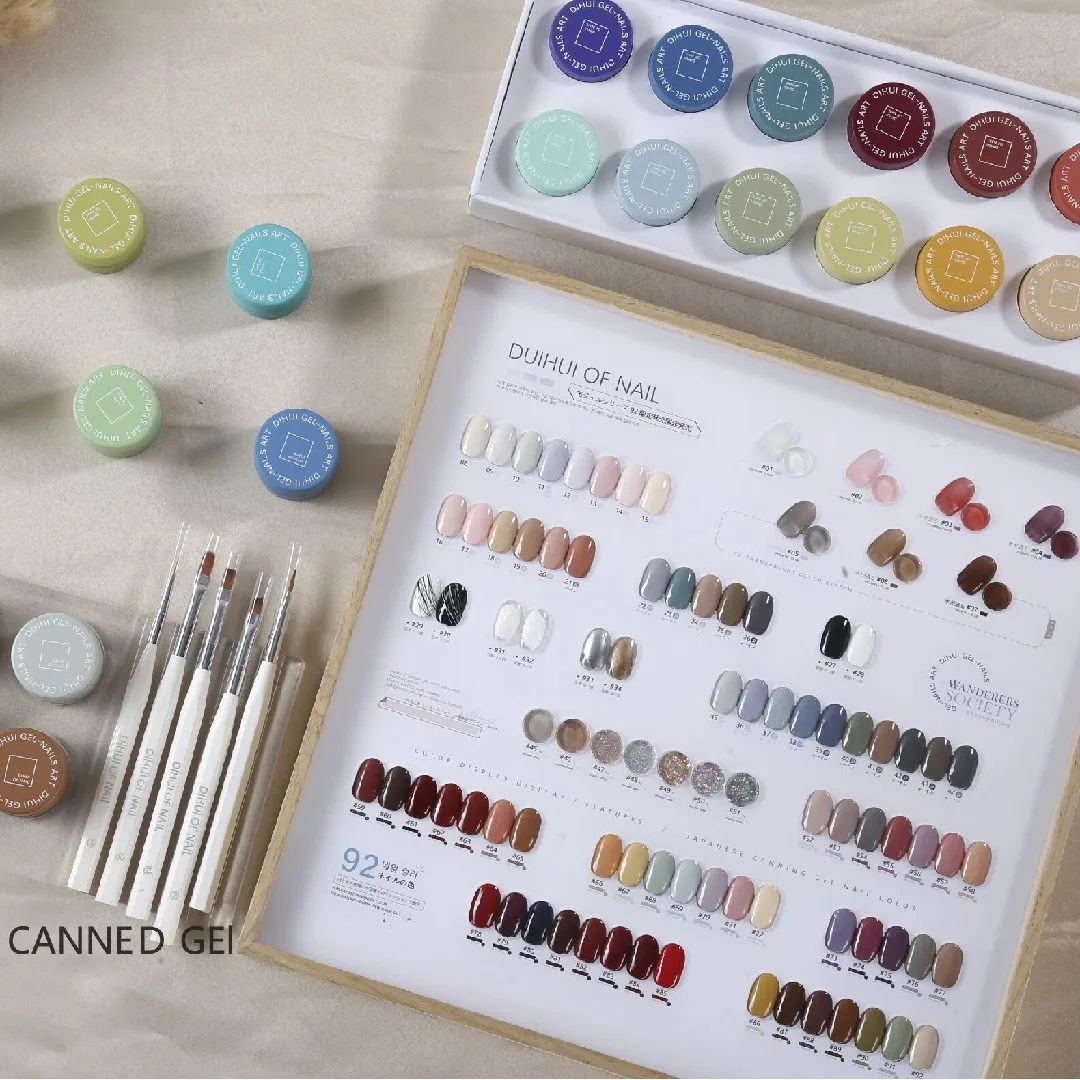 YANSE 92 colors Nail gel New model 2024 Nail salon Non-toxic Uv gel Nail art kit Eco-friendly vegetable glue Macaron