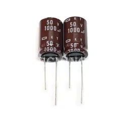 50V1000UF KY 16X25mm Nippon Chemi-con EKY-500ELL102ML25S Aluminum Electrolytic Capacitor 1000uF 50V Low Impedance Long Life