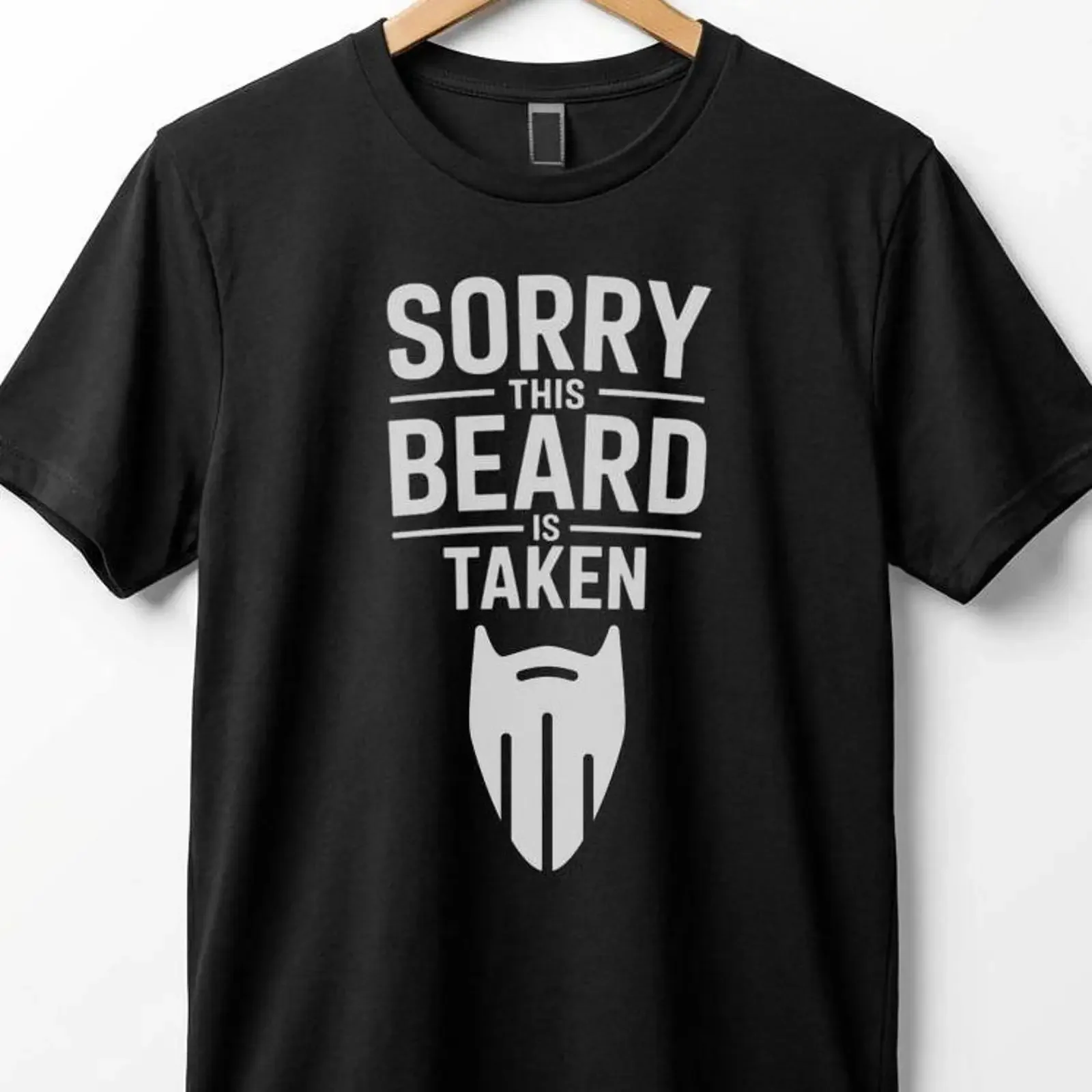 Sorry This Beard Is Taken T Shirt Quote Funny Facial Hair vintage Washed Unisex Casual Stylish Comfortable designer clothes