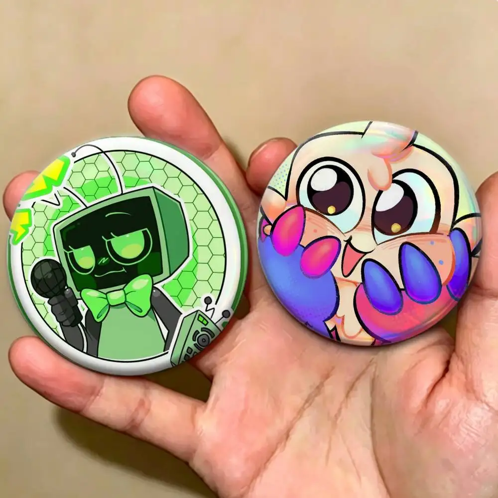 Horror Game D-Dandy’s World   Badges Creative Tinplate Button PinsBrooch Badge Clothes Backpack