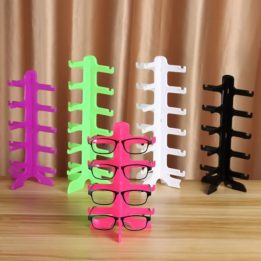 Sunglasses Show Rack Colorful Holders Eyeglasses Display Stand Storage Holder Glasses Shelf Home Organizer Space Saving Shelf