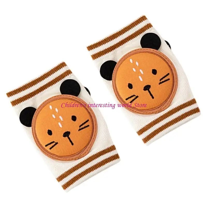 Lovely Baby Crawling Kneepads for Infants, 1 Pair Toddler Learning to Walk Knee Sleeves Breathable Design Knee Guard 425F view 3
