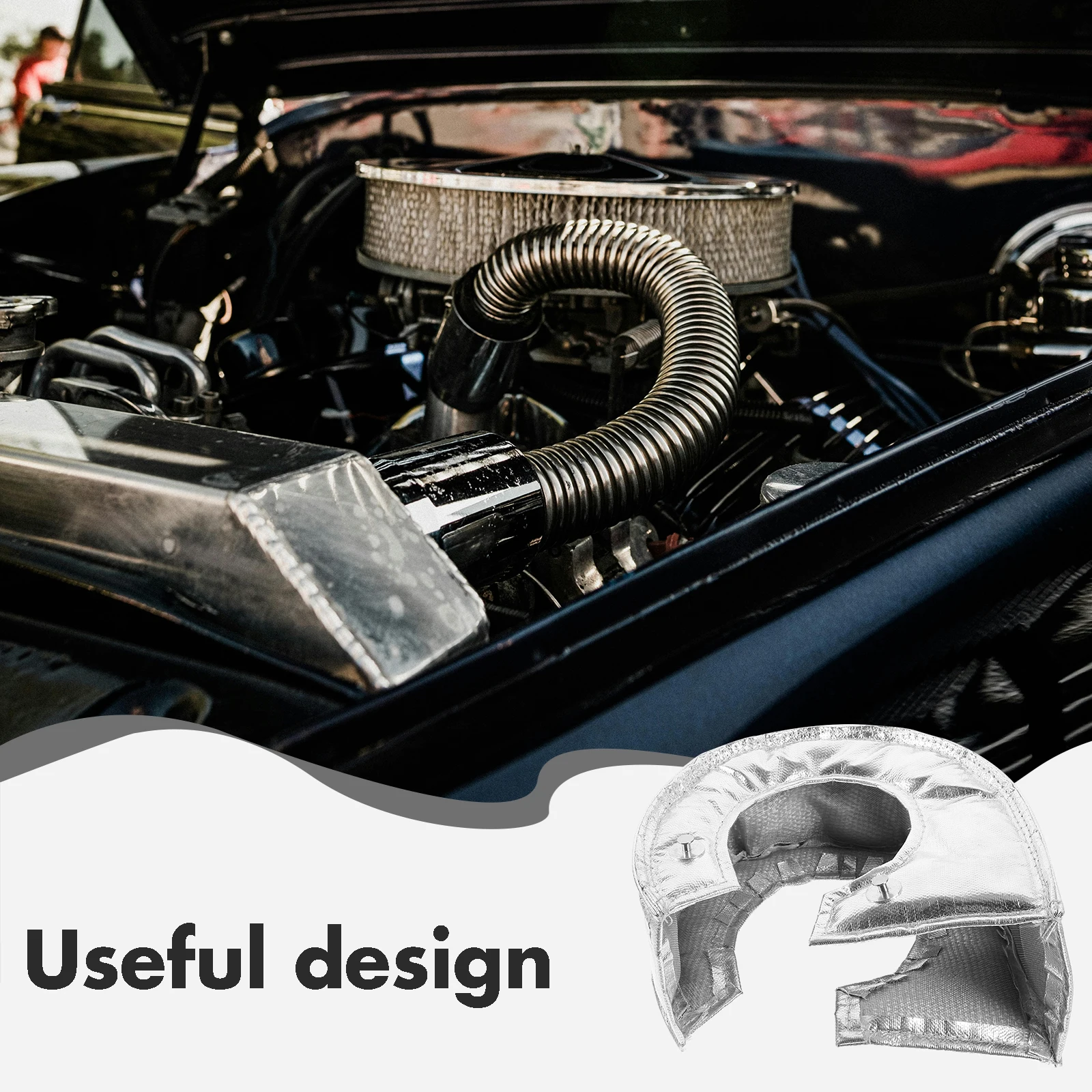 

Blanket Glass Fiber Protective Cover Heat Shield Material Turbocharger Protector Car Racing OffRoad Modification