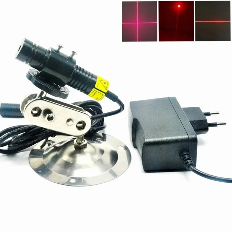 Dioda Laser merah 650nm, 10mw-250mw, modul titik/garis/silang dengan adaptor & pemegang 16x68mm