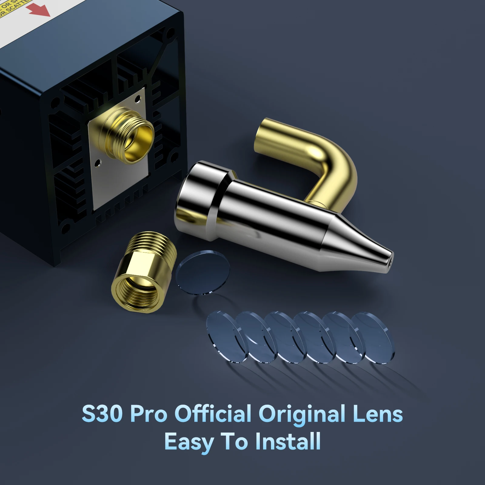 SCULPFUN S30/S30 Pro Laser Len 6PCS Standard Lens for Ultra-11W Reinforced Surface Anti-oil and Anti-smoke Easy to Install