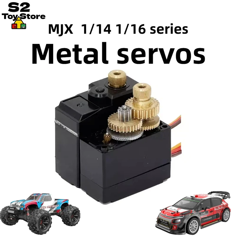 

MJX Metal Gear Servo 17G High Torque Upgrade Accessory For 1/14 1/16 RC Cars 16208 14303 Remote Control Steering System Part