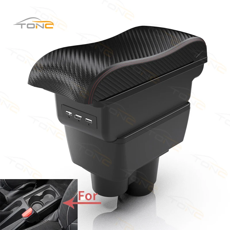 For Renault Duster Armrest For Dacia Duster Armrest Box 2019-2022 Center Console Storage Box Decoration Accessories with USB