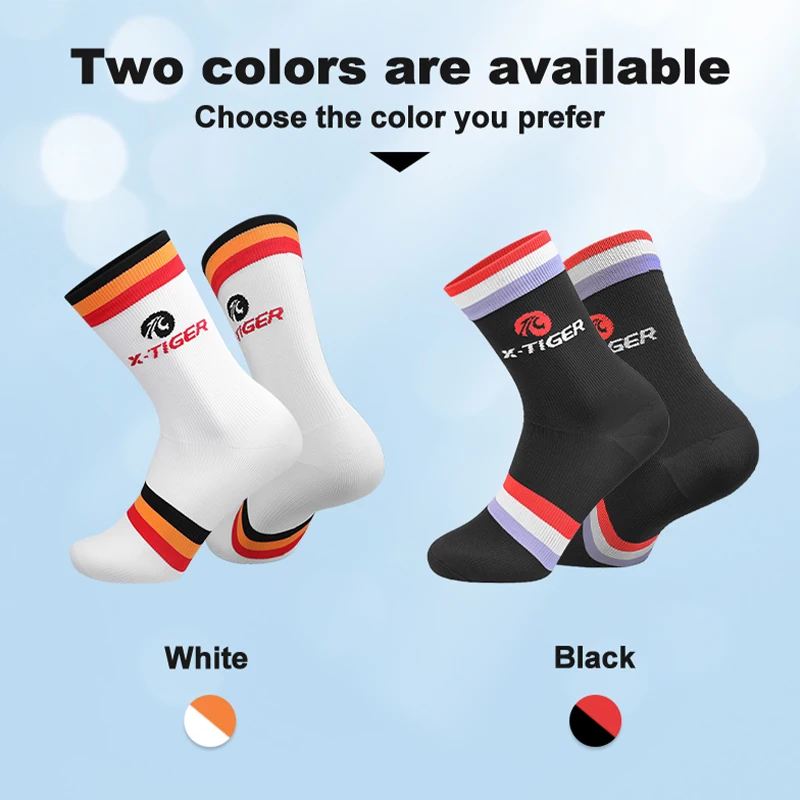 X-TIGER High Quality Professional Brand Sport Socks Breathable Road Bicycle Socks Outdoor Sports Wear-resistant Cycling Socks