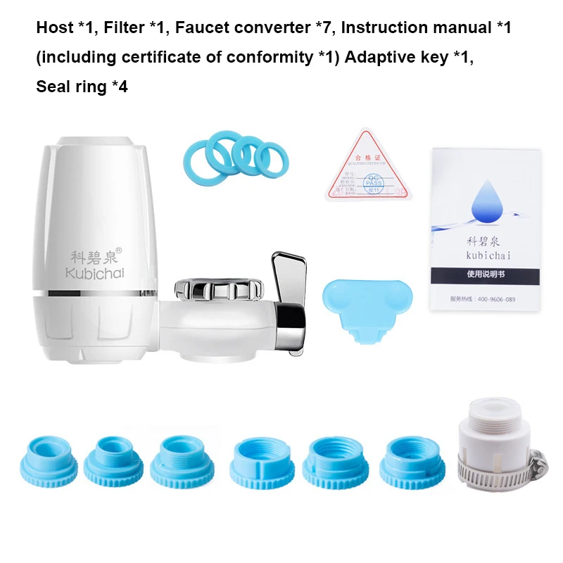 Tap Water Purifier Clean Kitchen Faucet Washable Ceramic Percolator Water Filter Filtro Rust Bacteria Removal Replacement Filte