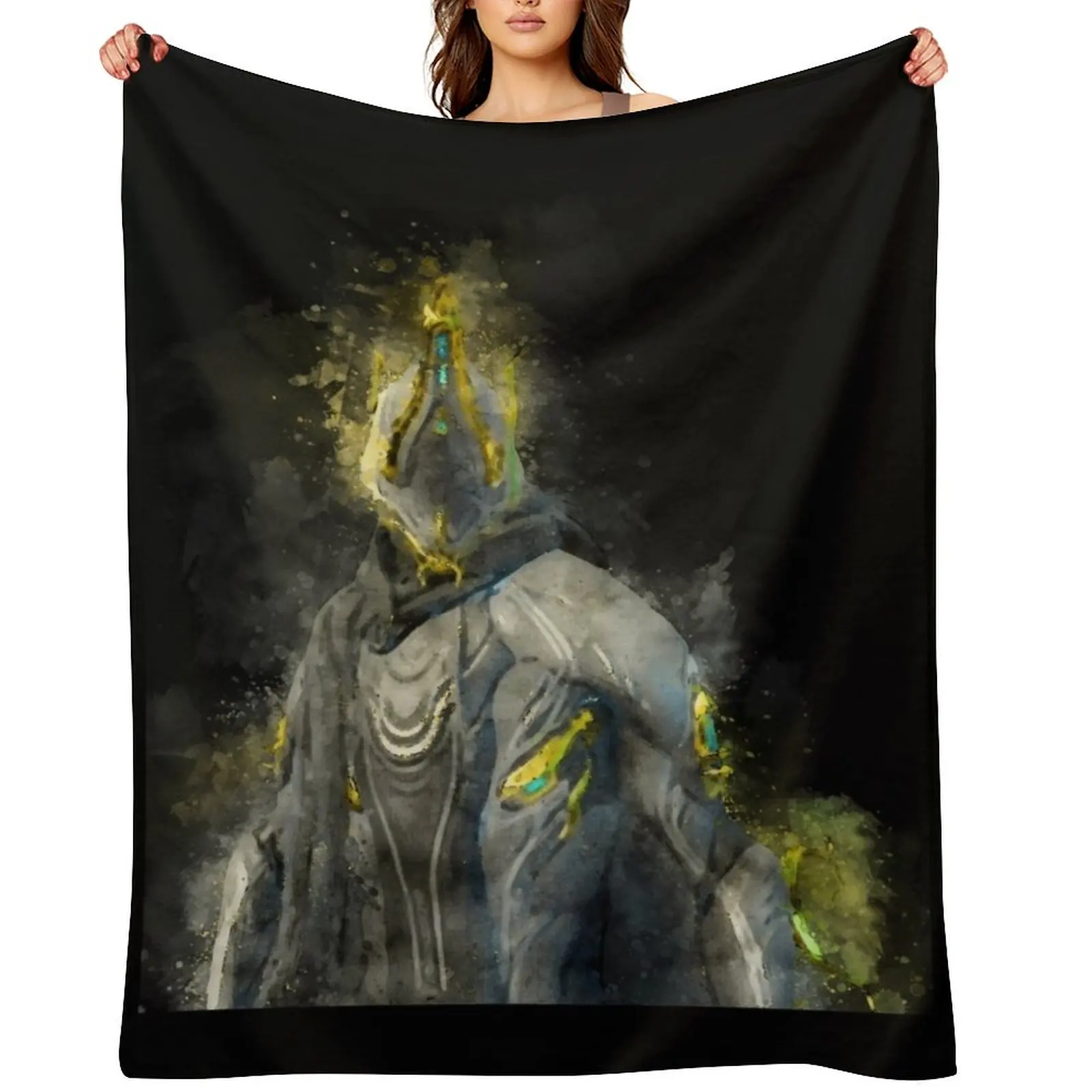Excalibur Umbra - Warframe Throw Blanket for sofa Hair Plaid on the sofa valentine gift ideas Blankets