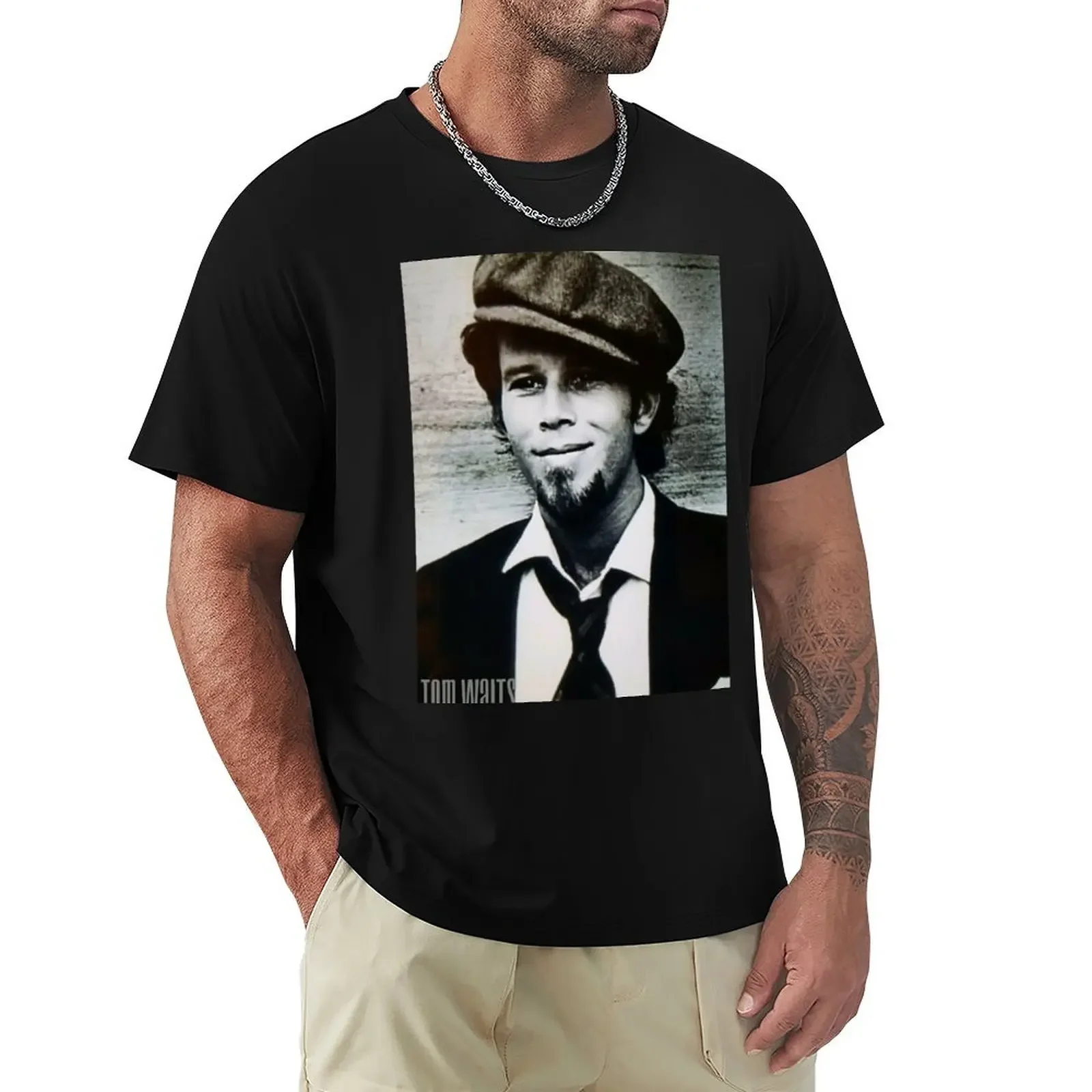 Tom Waits T-Shirt Aesthetic clothing boys whites sublime tops t shirts for men graphic