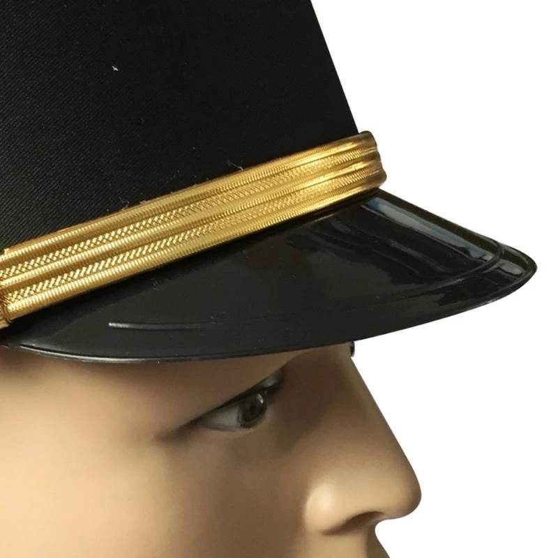  Carnivals Doorman Hotel Waiter Hat Security Guard Hat for Adult Teen Role Play Show Carnivals Party Taking Photo Hat