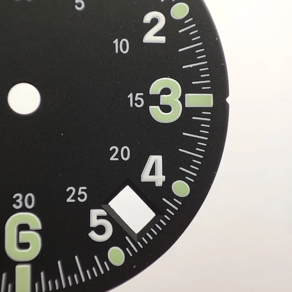 Циферблат NH35, 28,5 мм, новый циферблат часов C3, светящийся в ночное время, высококачественные детали для сборки часов, могут DIY для 3-го часов/положения заводной головки 4,2