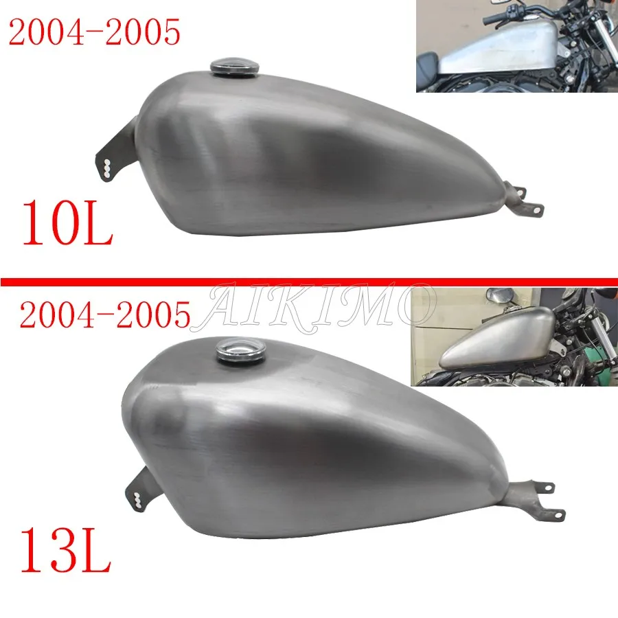 

Motorcycle 10L/13L Carburetor Petrol Gas Fuel Tank For Harley Sportster XL1200 883N X48 2004-2005