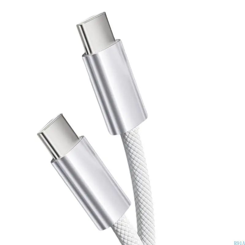 R91A Усиленные нейлоны USB C Кабель быстрого зарядки.