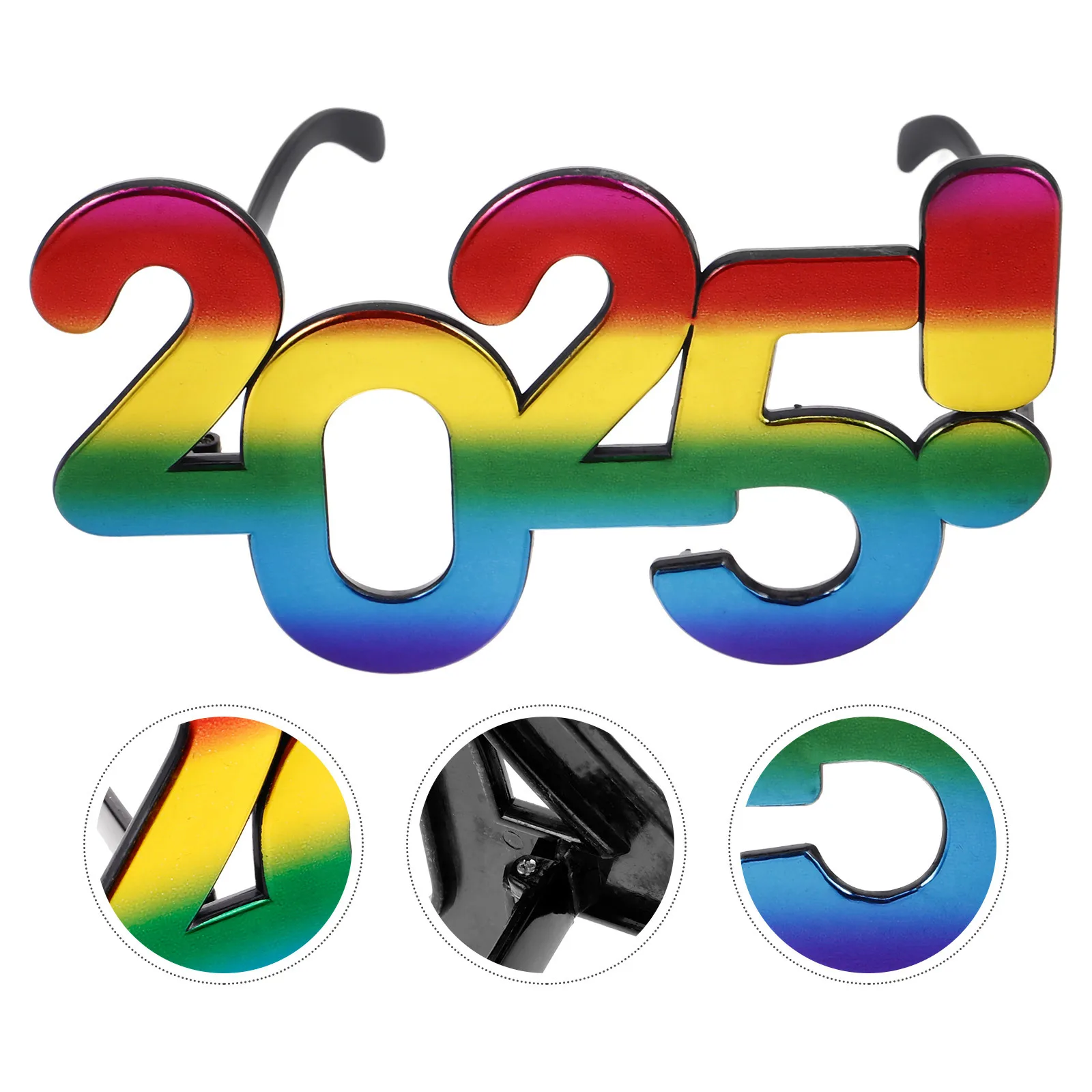 

2025 Party Glasses Creative Lightweight Plastic New Years Eve Photo Props Fun Party Accessories Celebration Eyewear
