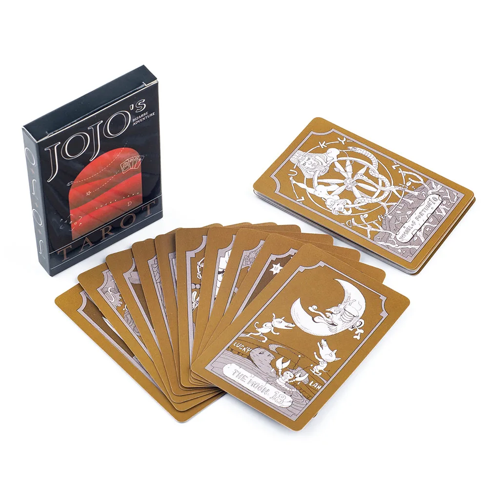 22 Cartas del Tarot de JoJo de los Arcanos Mayores - Mazo de Tarot Coleccionable del Anime Stardust Crusaders 9*6cm