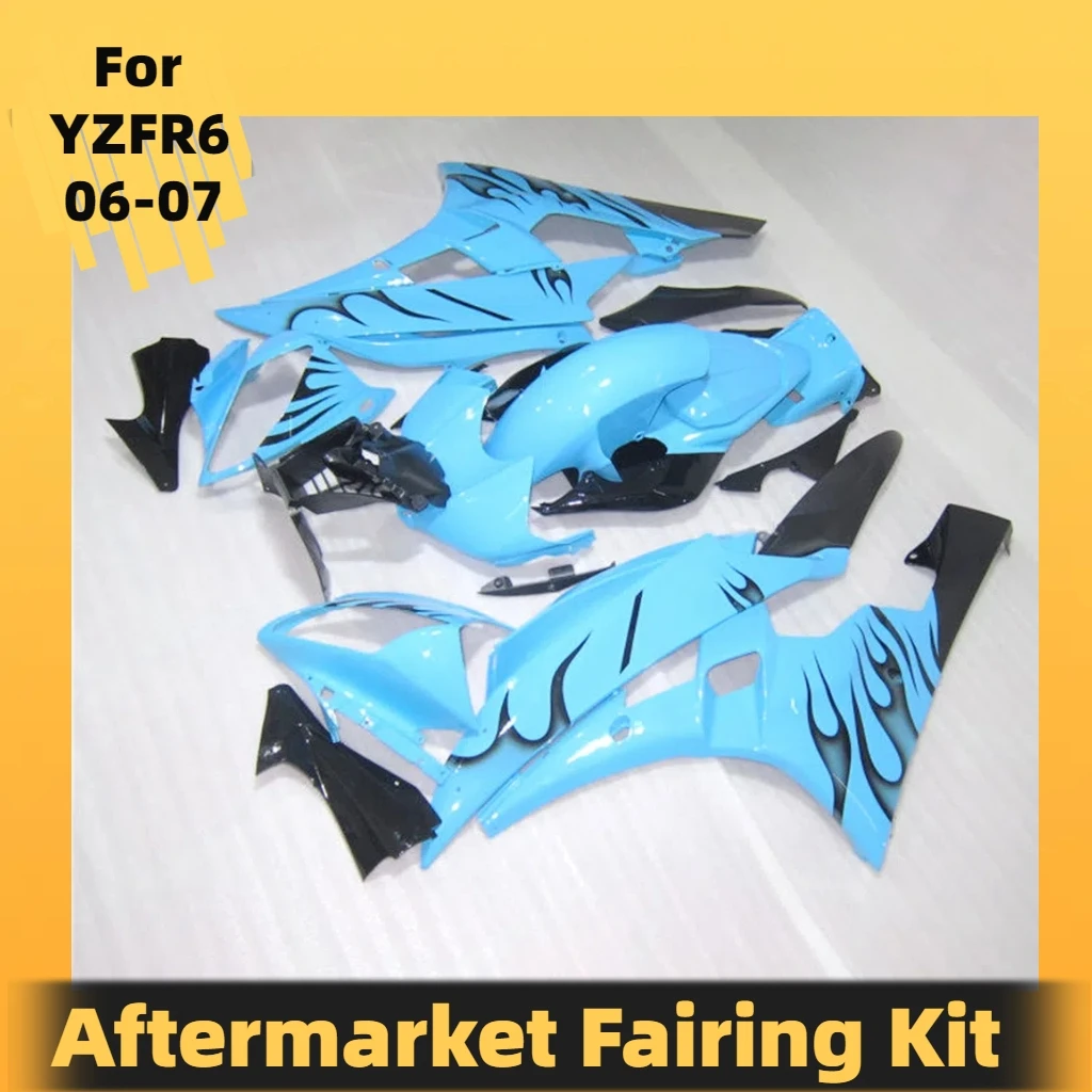 YZF R6 06 07 Faieing Kit for Yamaha YZF R6 2006 2007 ABS Plastic Sportbike Body Rebuild Street Sport Bodywork Parts