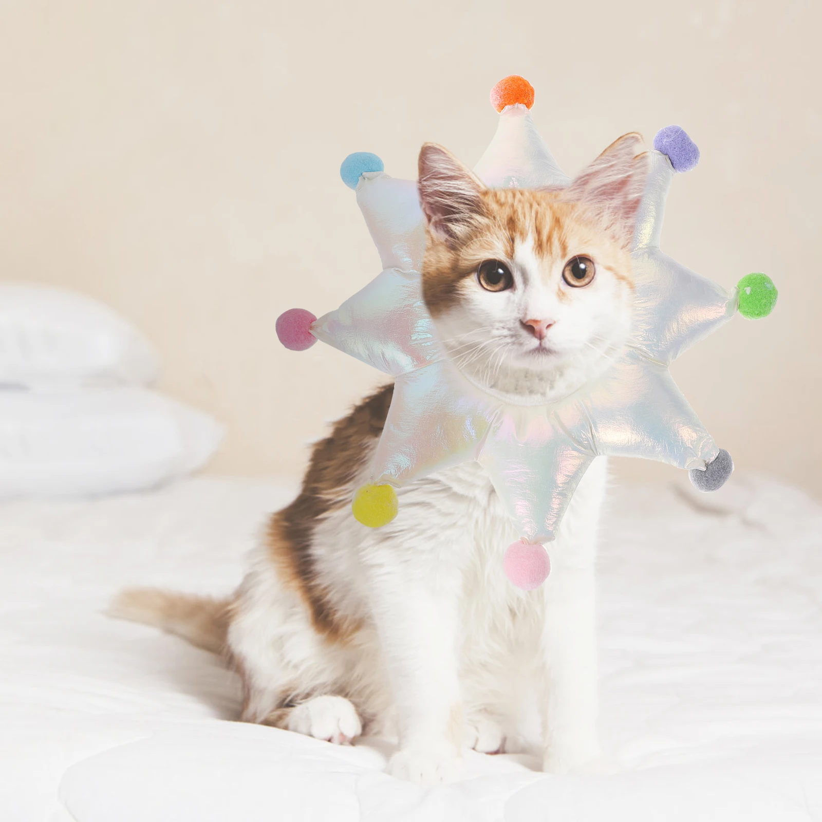 

Sterilized Neck Ring Cat Surgery Collar Pet Recovery Collars for Horns Injury Soft Tarpaulin Kitten