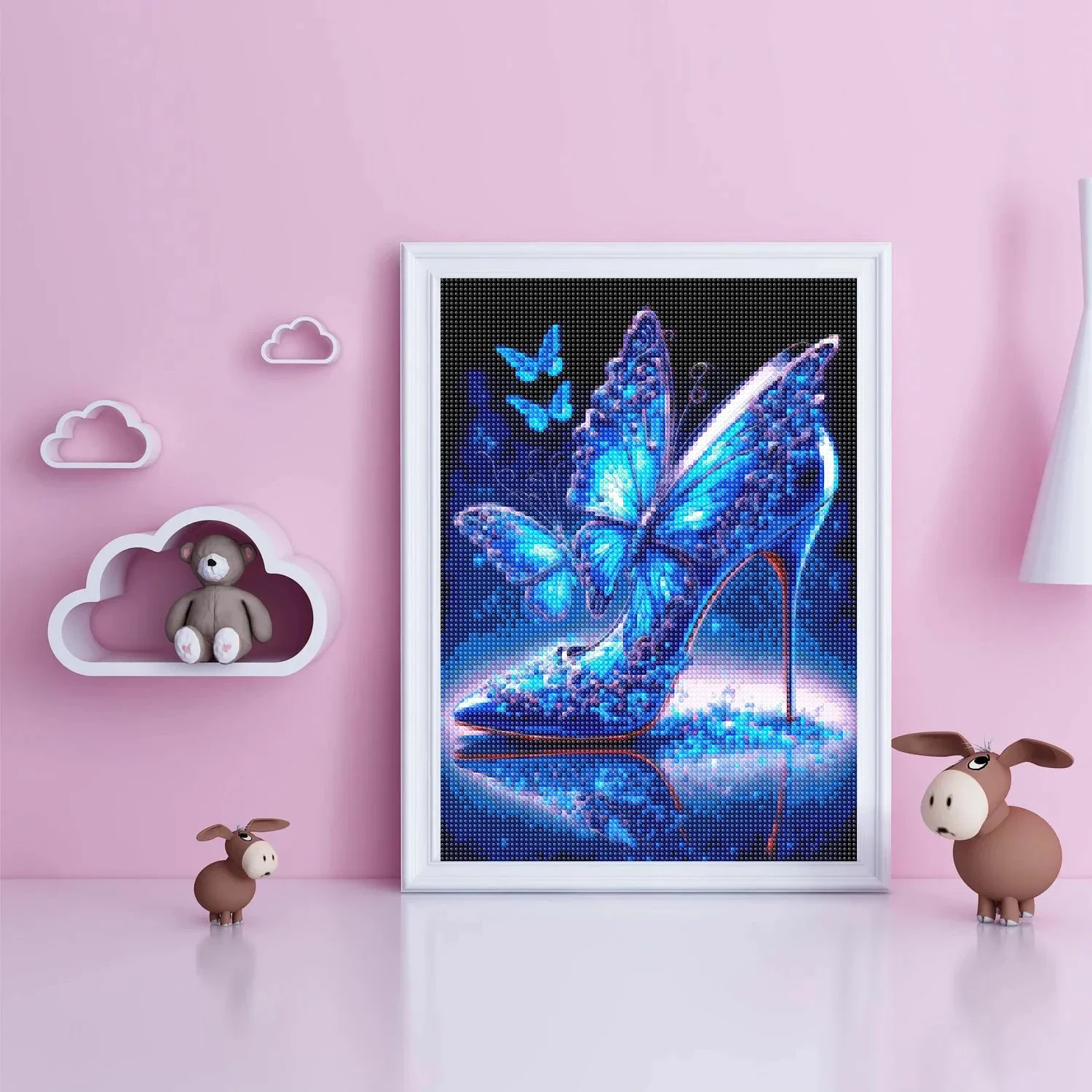 AB Diamond Painting Princess\'s Wardrobe Dream Crystal Shoes DIY Full Diamond Inlaid Cross Stitch Art Wall Decoration Gift