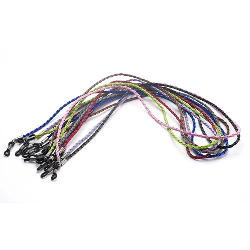 

Non Slip Glasses Rope Eyeglasses Holder Strap Pu Cord Lanyard Retainer Sports Chains Braided Textured Eco Friendly Safe