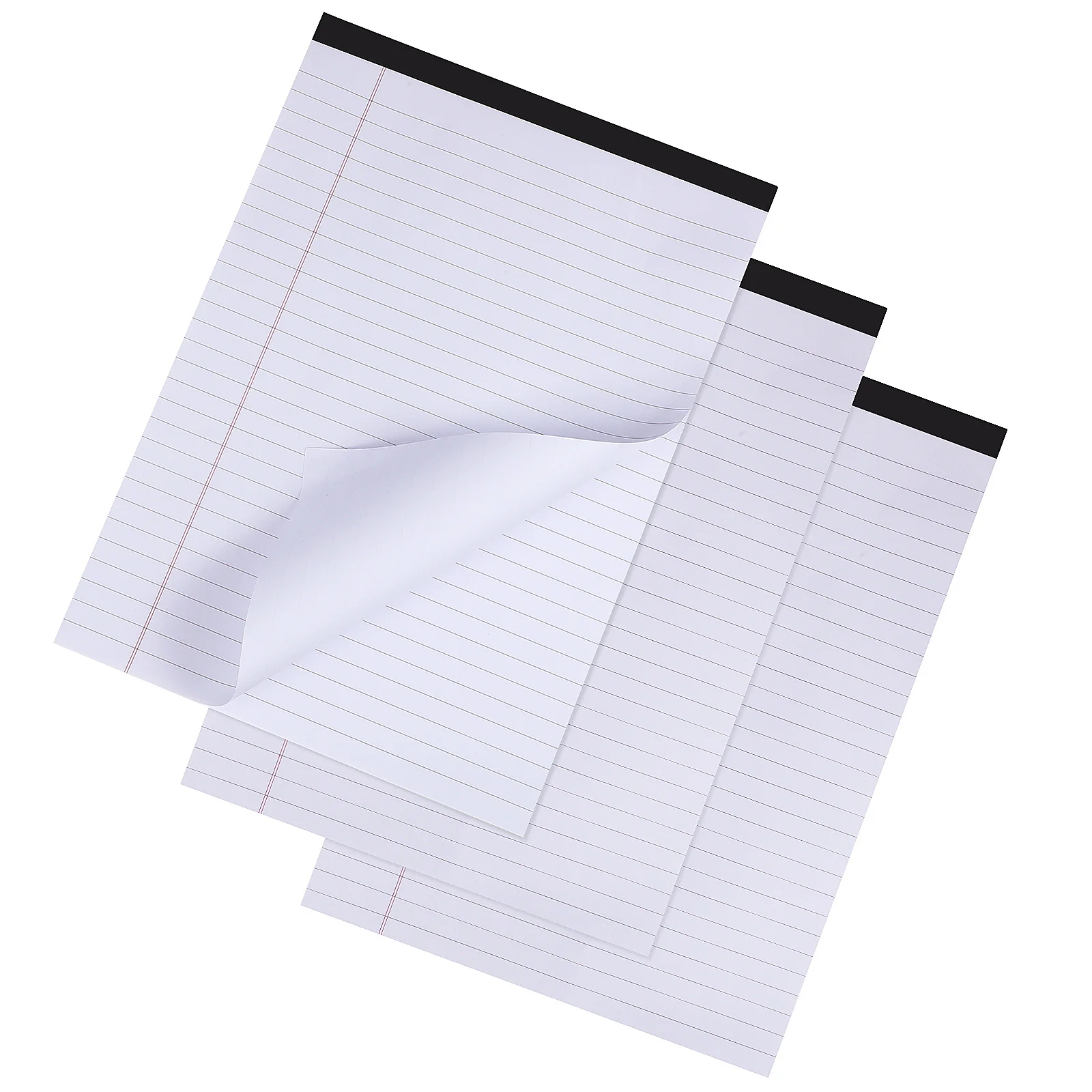 

3Pcs A4 Notepads College Ruled Legal Pads 11.2x8.2 Inch Lined Writing Pads for Home Office School Business Note Taking