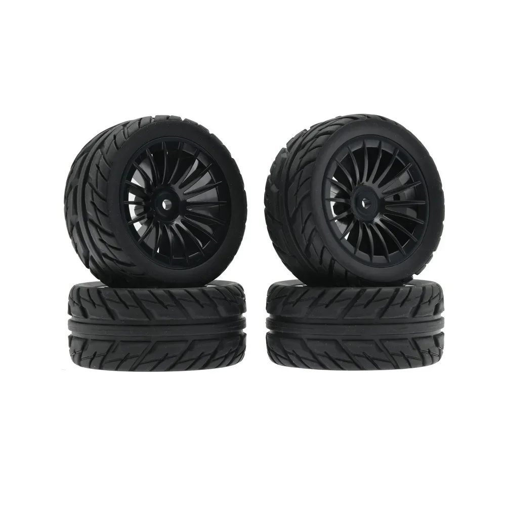 4Pcs 50mm Rubber Tire Tyre Wheel For SG1603 SG1604 SG1605 UDIRC UD1601 UD1602 UD1603 UD1604 1/16 RC Car Upgrade Parts