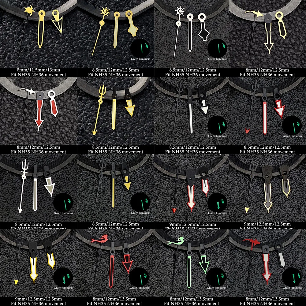 

NH35A Pointer Watch Accessories Watch Needle NH36 Hand Luminous Hand Suitable For NH35/NH36/NH38/NH70 Movement Watch Parts