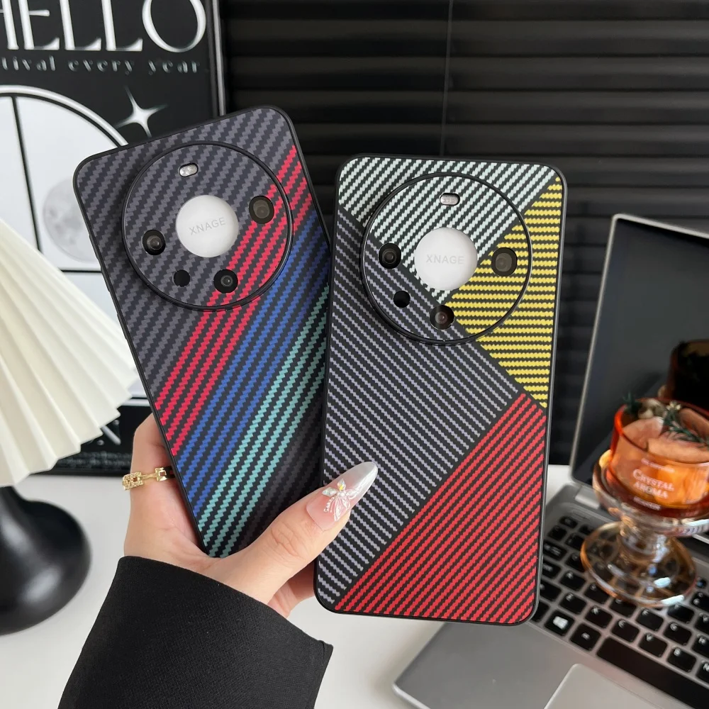 Mganetic Kevlar Ultra thin Case For Huawei Mate 60 50 40  Pro Luxury Matte Karbon Hard Cover  Magsafe Back cover for Mate 60 Pro