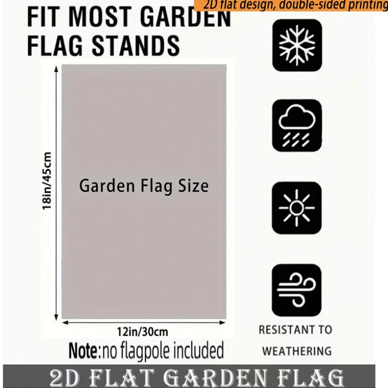 2D Flat - 2D Flat - 2D Flat Design, Double-Sided Printing 2D Flat, 1pc 2D Flat (11.81 X 17.72 Inches) Double-Sided Printed Garden Flag, Featuring a Christmas Squirrel Pattern, Outdoor Yard Flag, Holiday Yard And Home Decoration